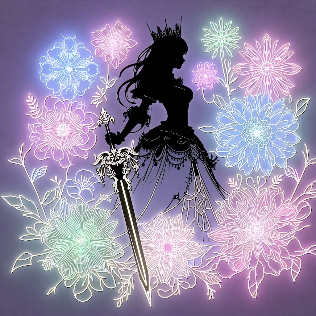 姫騎士とシルエット