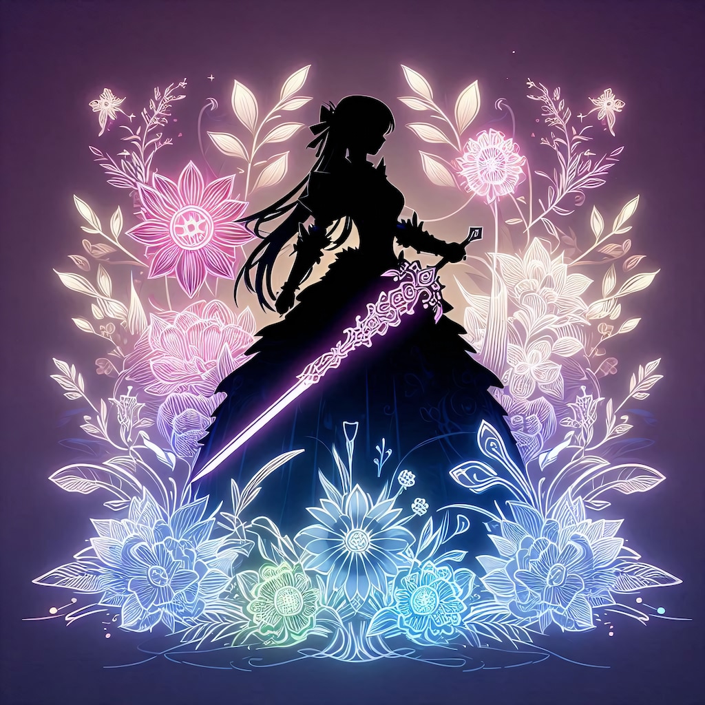 姫騎士とシルエット