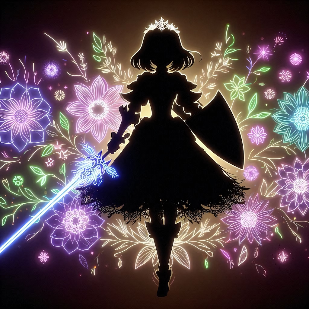 姫騎士とシルエット