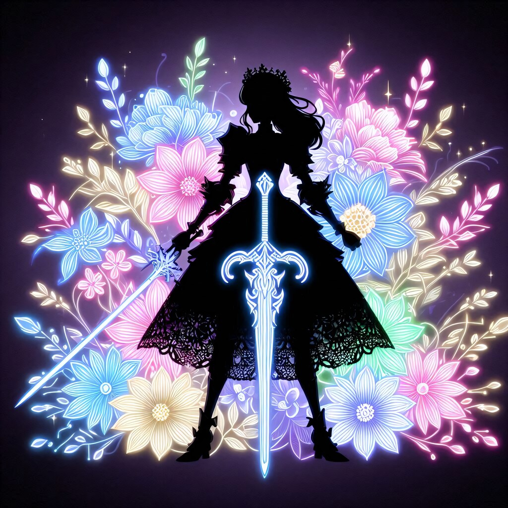 姫騎士とシルエット