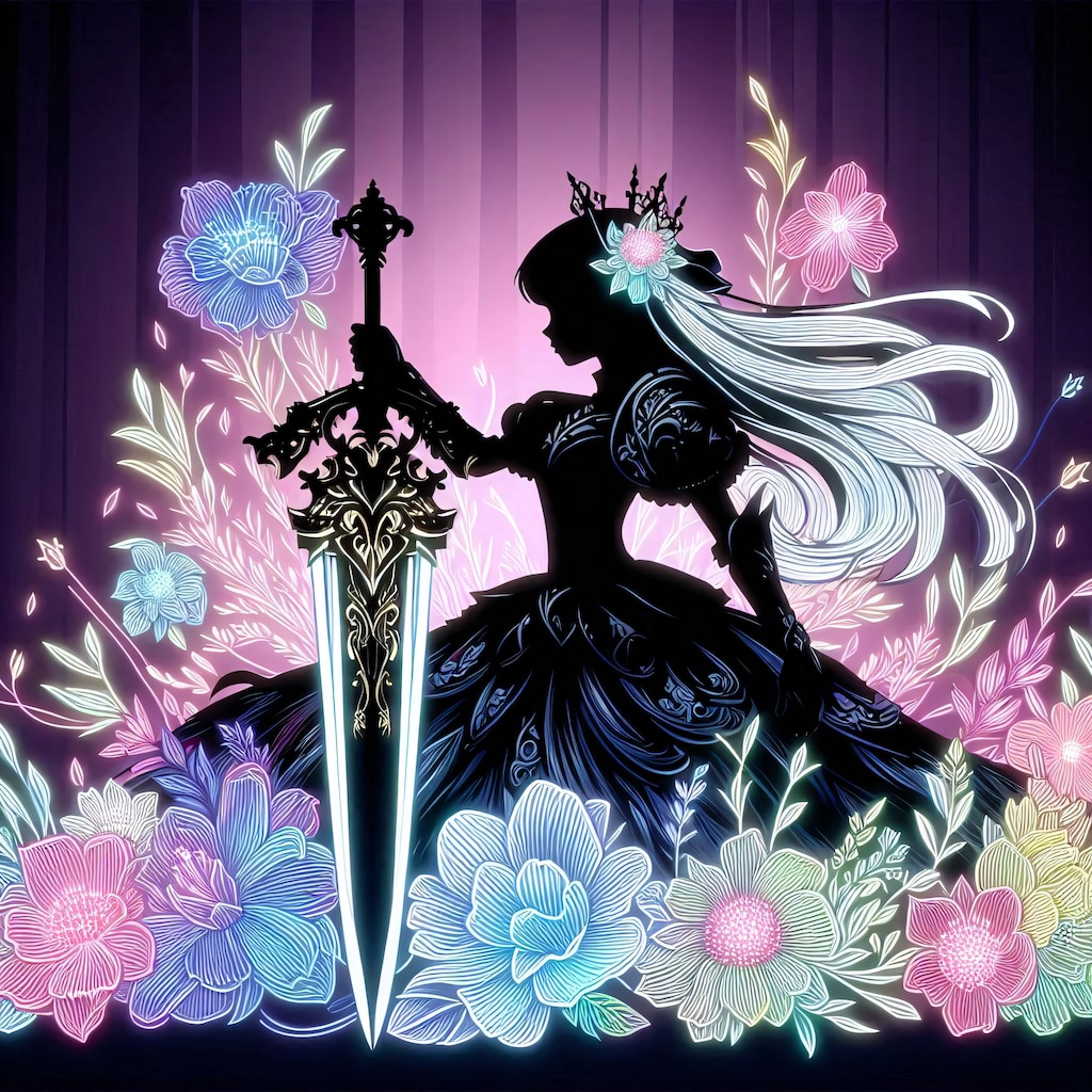 姫騎士とシルエット