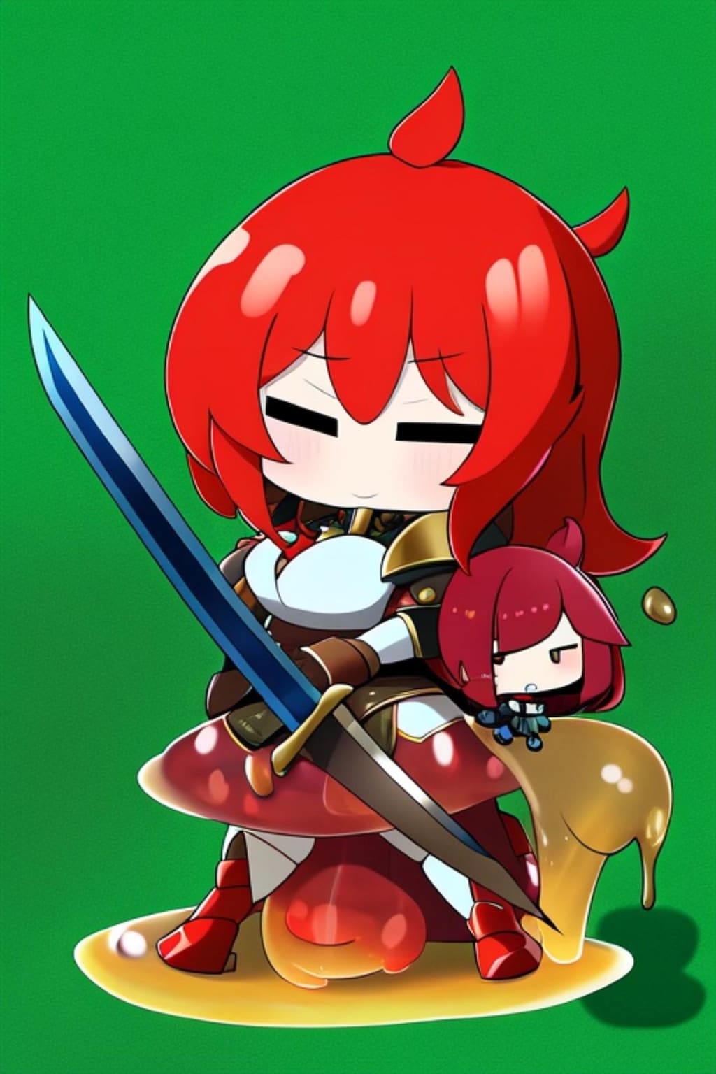 戦士の赤髪ちゃん