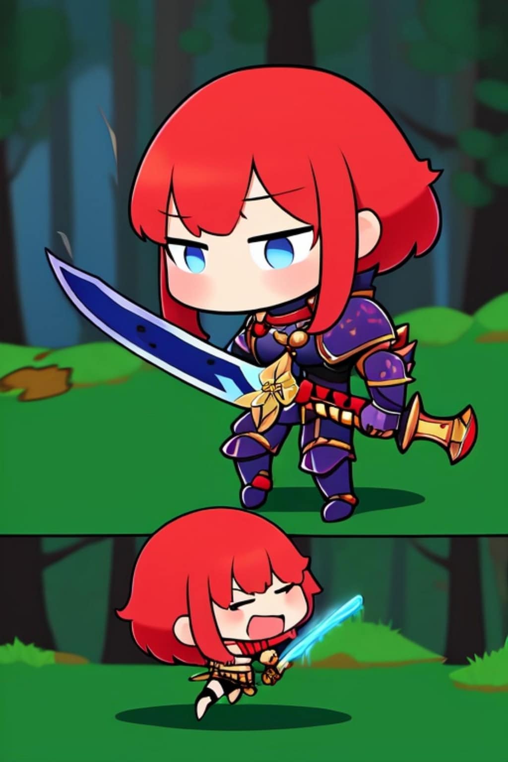 戦士の赤髪ちゃん