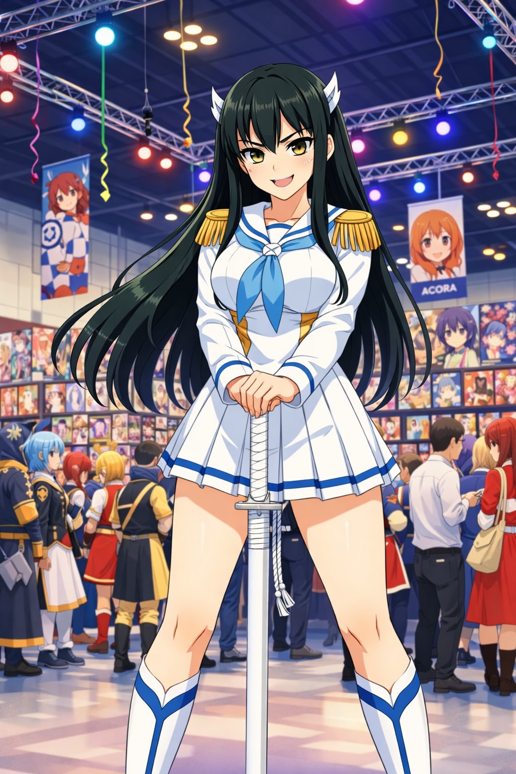 どこかの学校の生徒会長みたいな!人のコスプレをする?! 膝涛咲稀牡