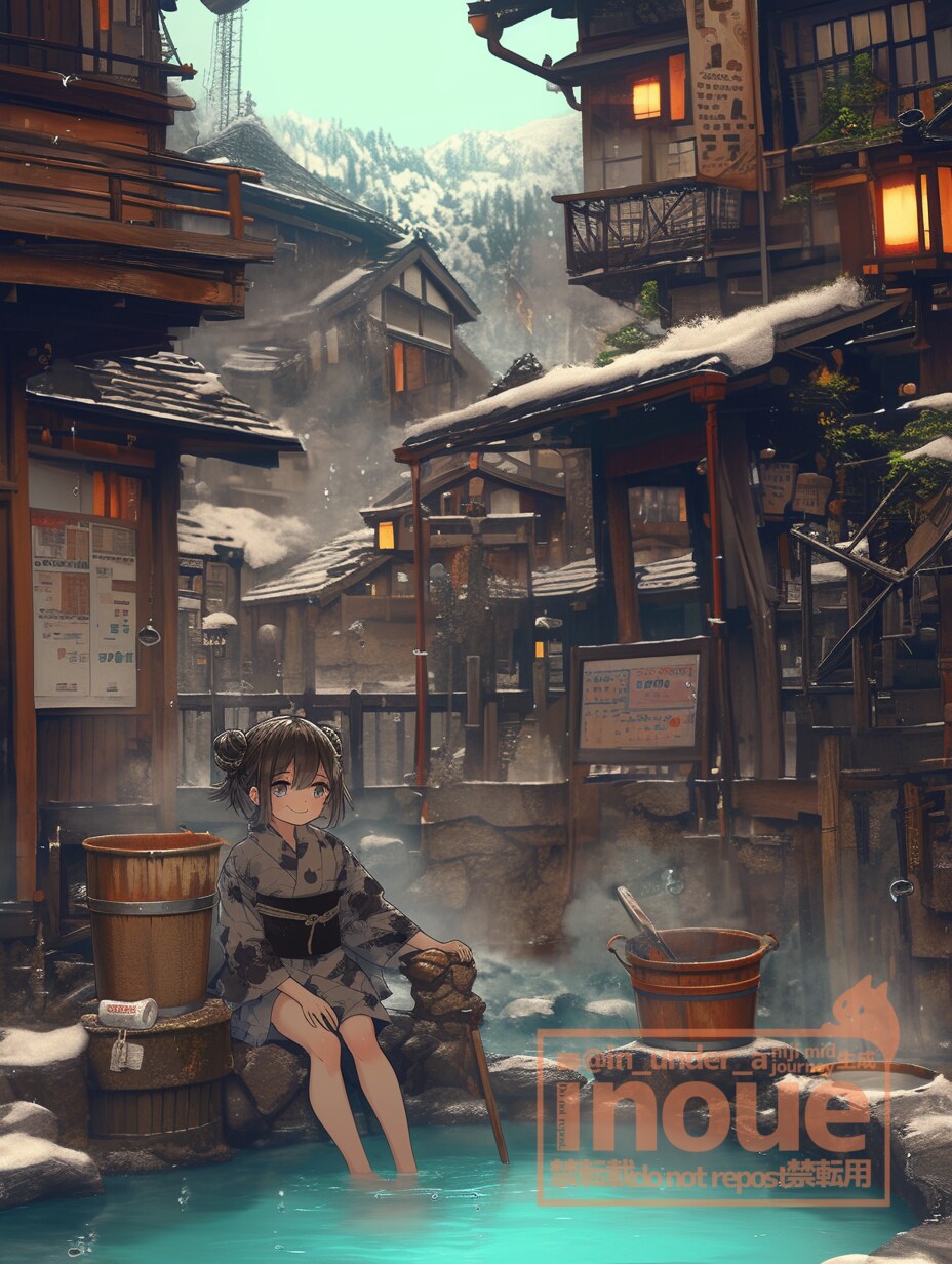 足湯でぽかぽか