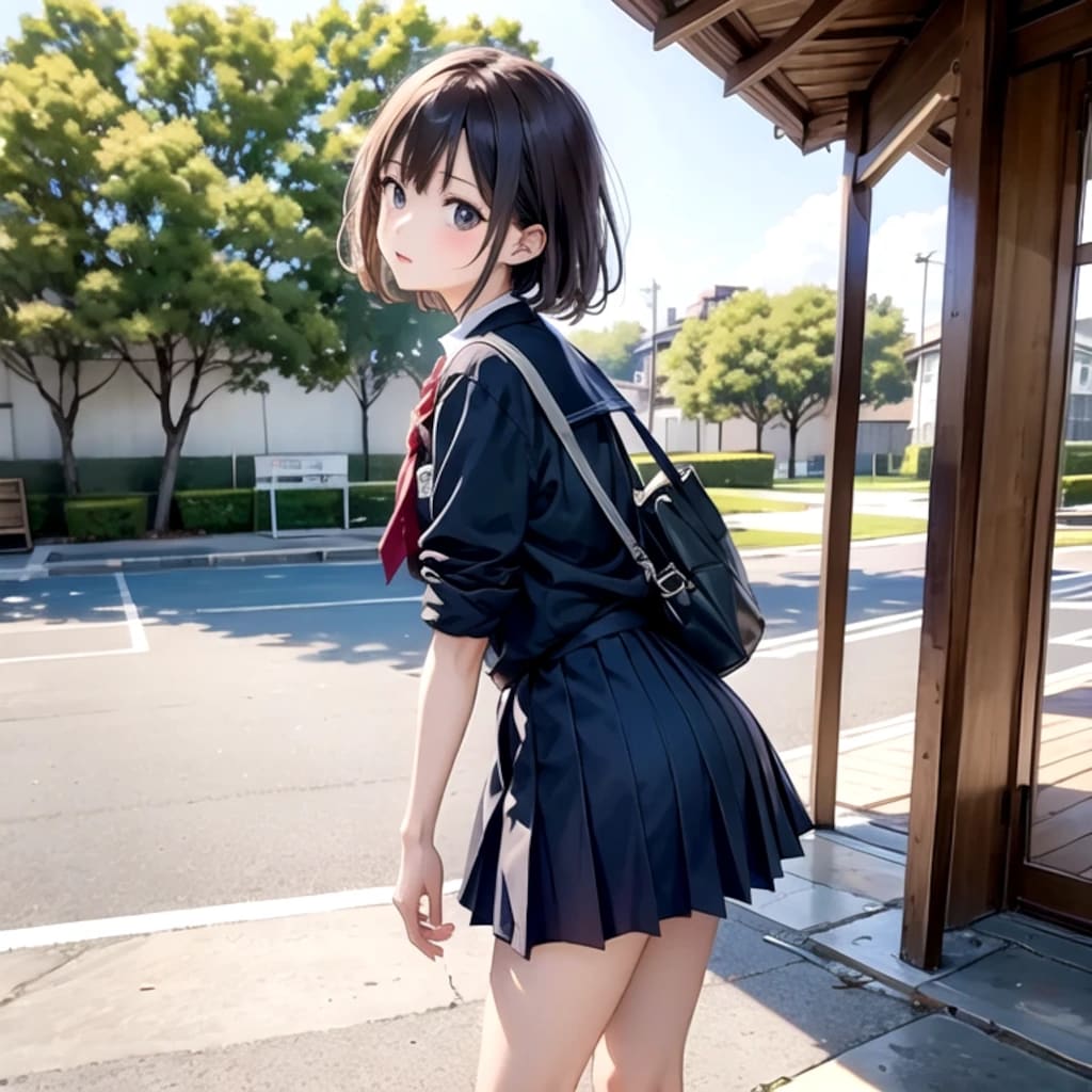 疲れた～お兄ちゃんついて来ないで早く駐車場に行って車出してきてよ～もぉ～
