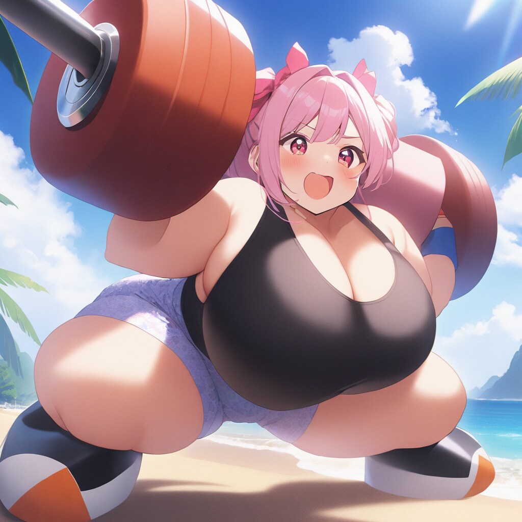 100kg(ネガティブプロンプトで増量)