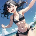 笑顔でビキニの女の子 2枚目