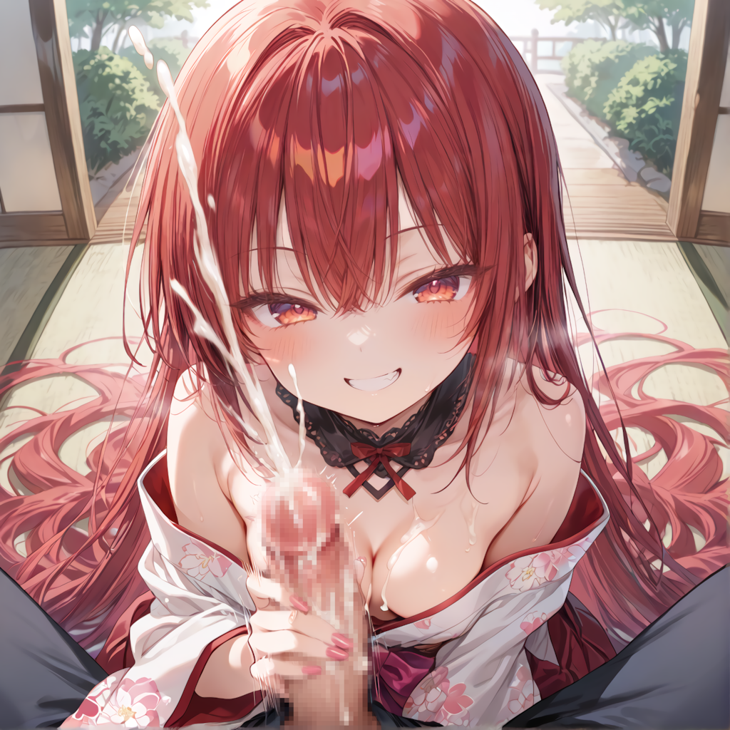 着物手コキ