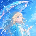 星の如く輝く雨粒 2枚目