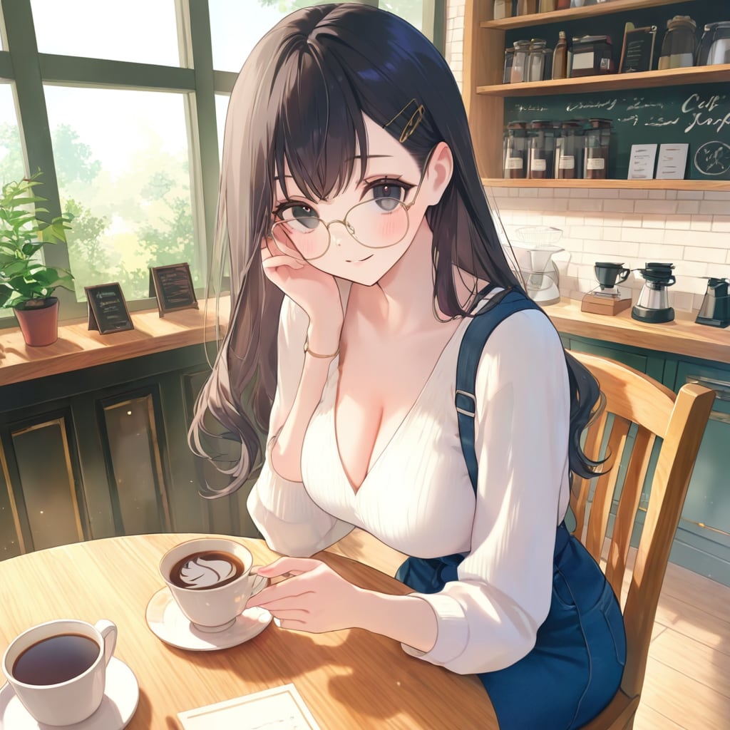 カフェのひと時17 | の人気AIイラスト・グラビア