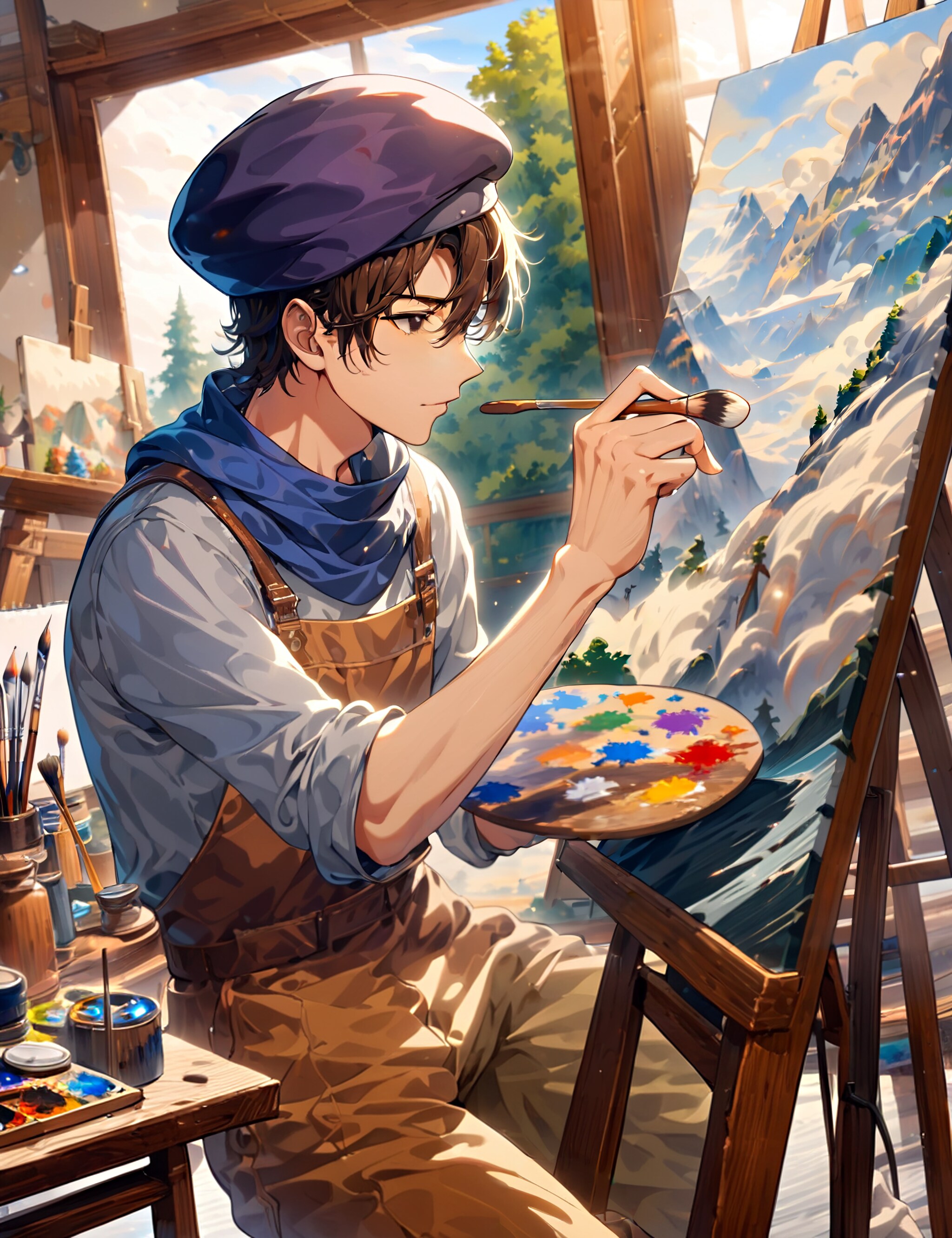 休日には絵を描こう