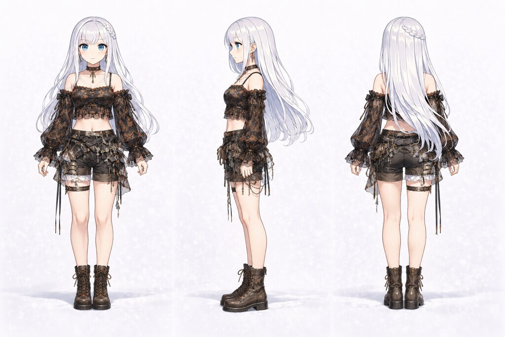 きらめく海と、黒き少女