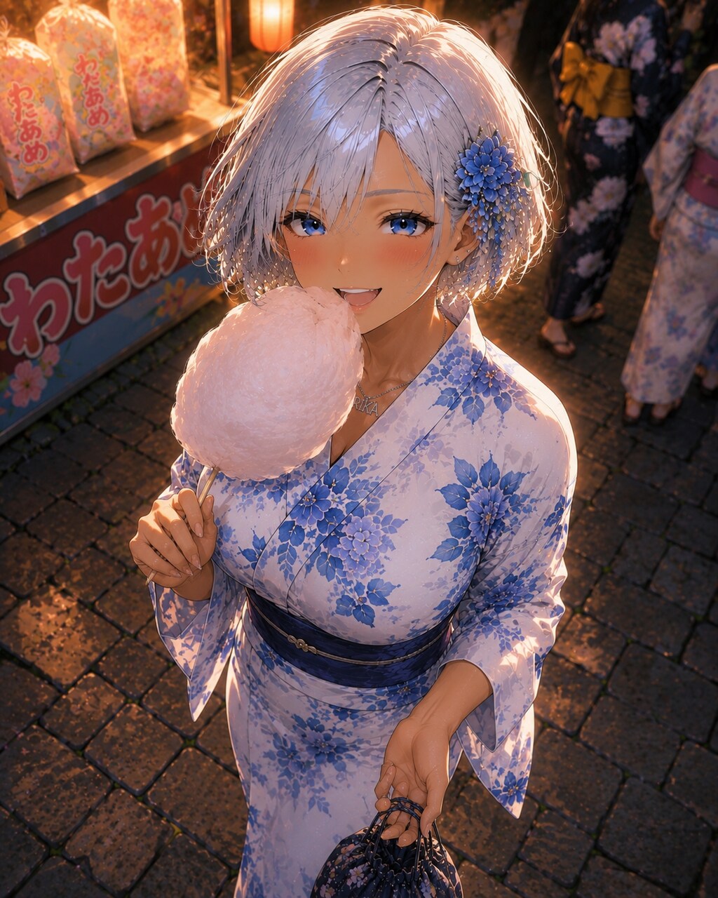夏祭りデートしてくれる専属トレーナー（ギャル妻）
