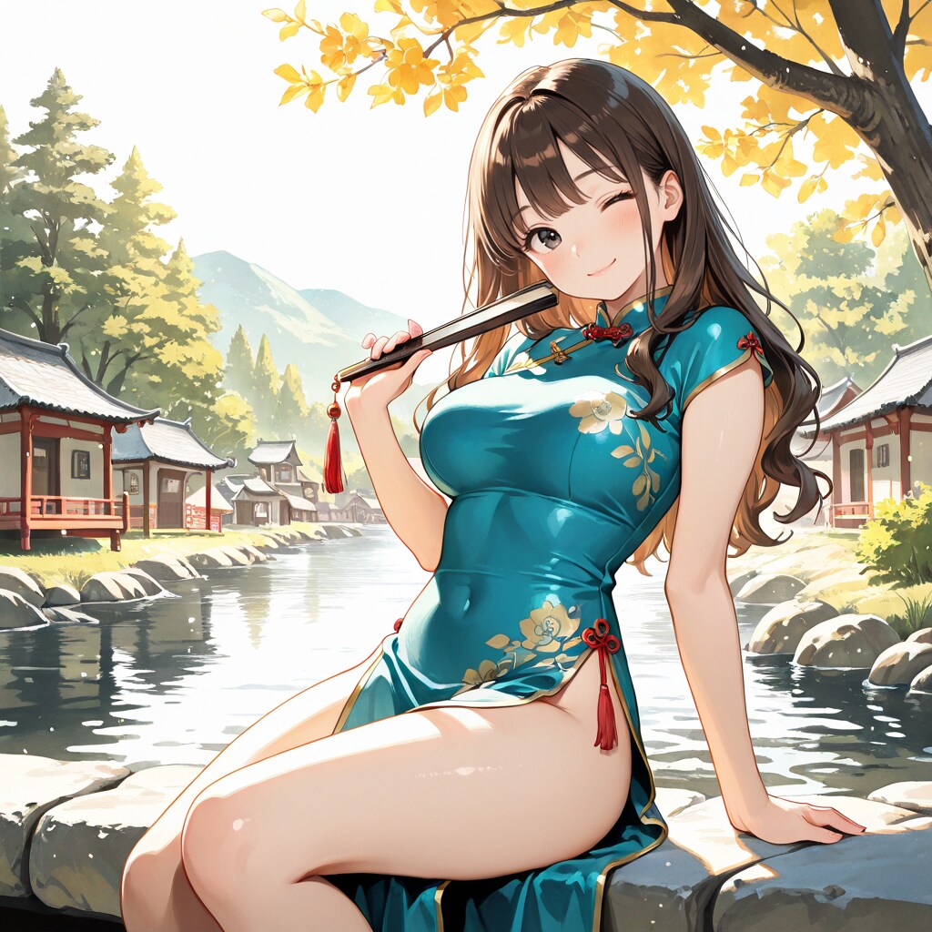 澪ちゃん、チャイナドレス
