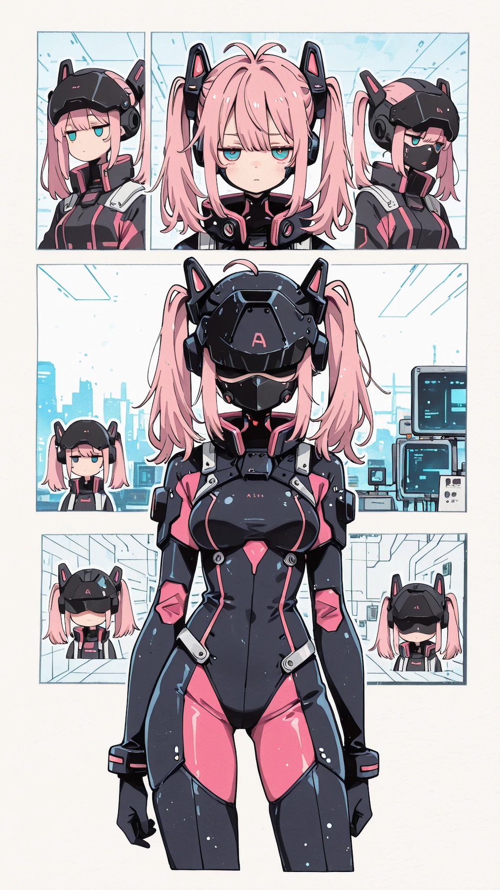 敵に操られるピンクの子