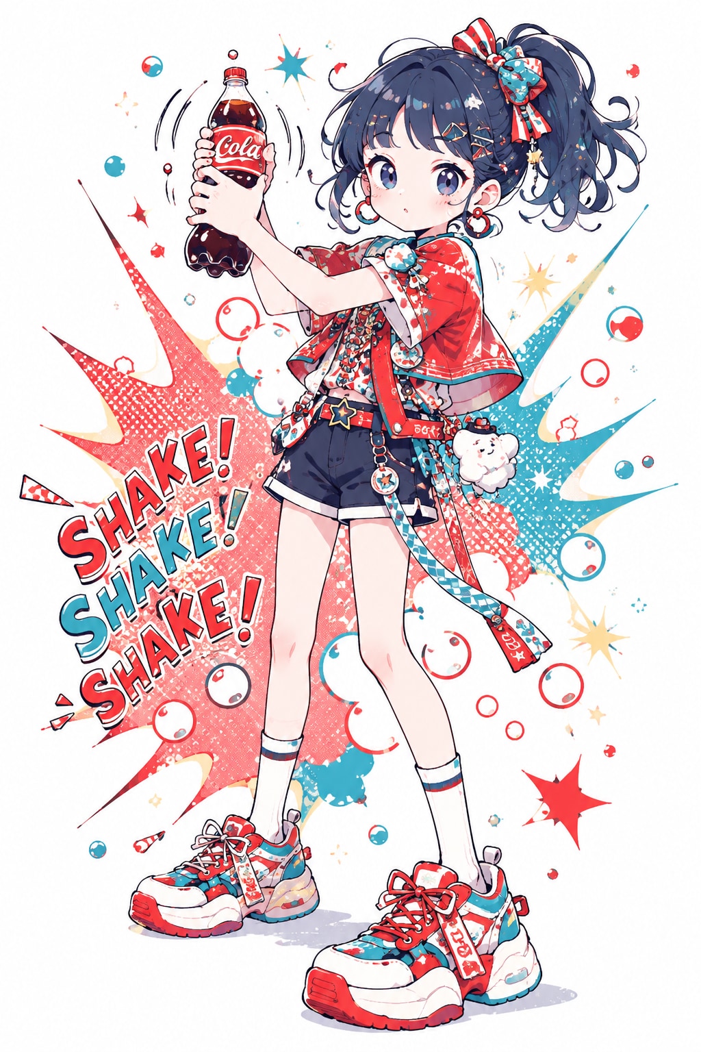 コーラをただシェイクするだけのイラスト