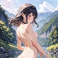 黒髪少女のヌード（日本の夏） 11枚目