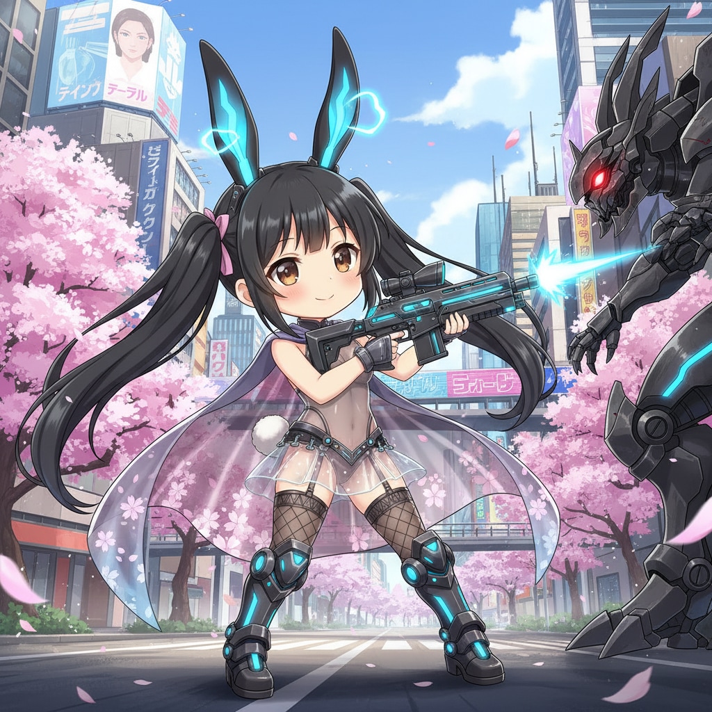 黒ツイぴょん。戦う