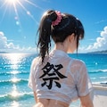 浜辺のふんどし女子 3枚目