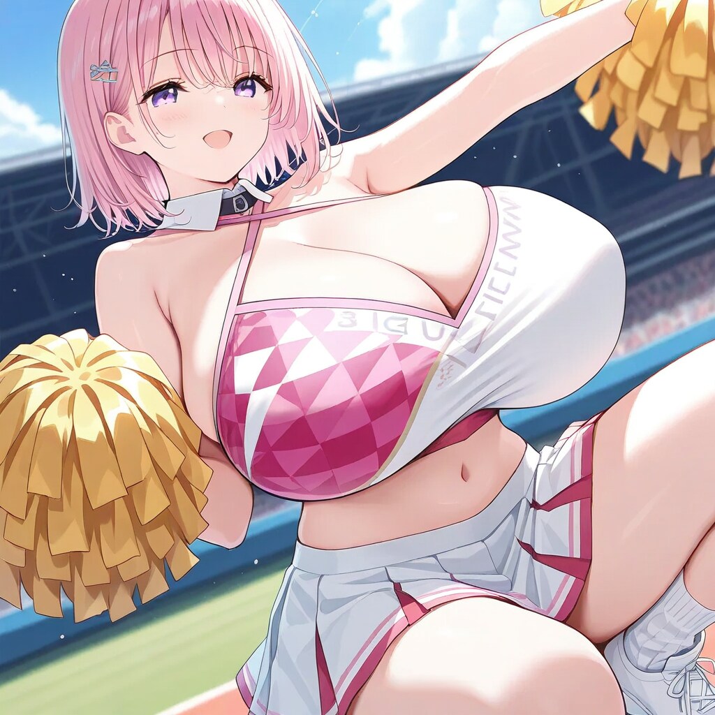 看板娘：マナ・テティス　ブルアカのチアガールコス編