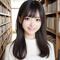 架空の図書館美女1 2枚目