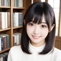 架空の図書館美女1 4枚目