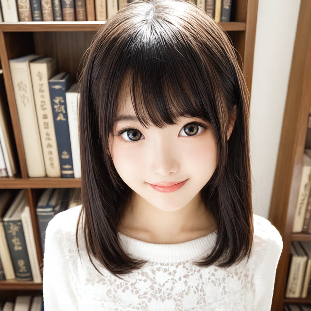 架空の図書館美女1