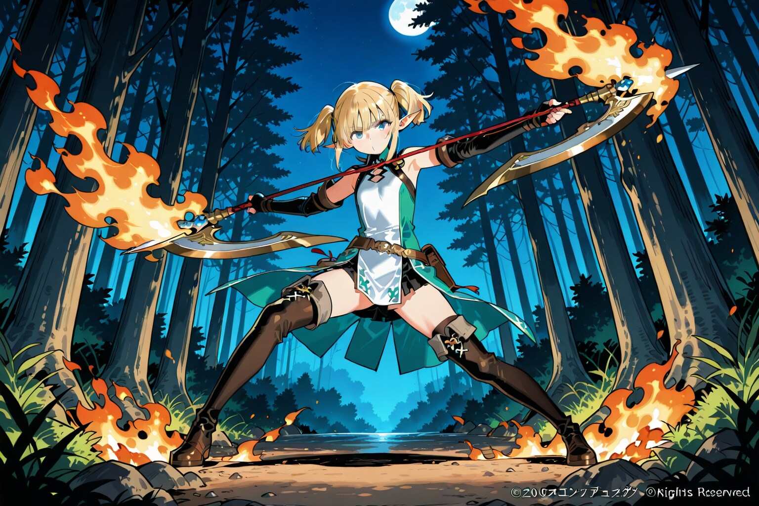 炎のエルフ戦士
