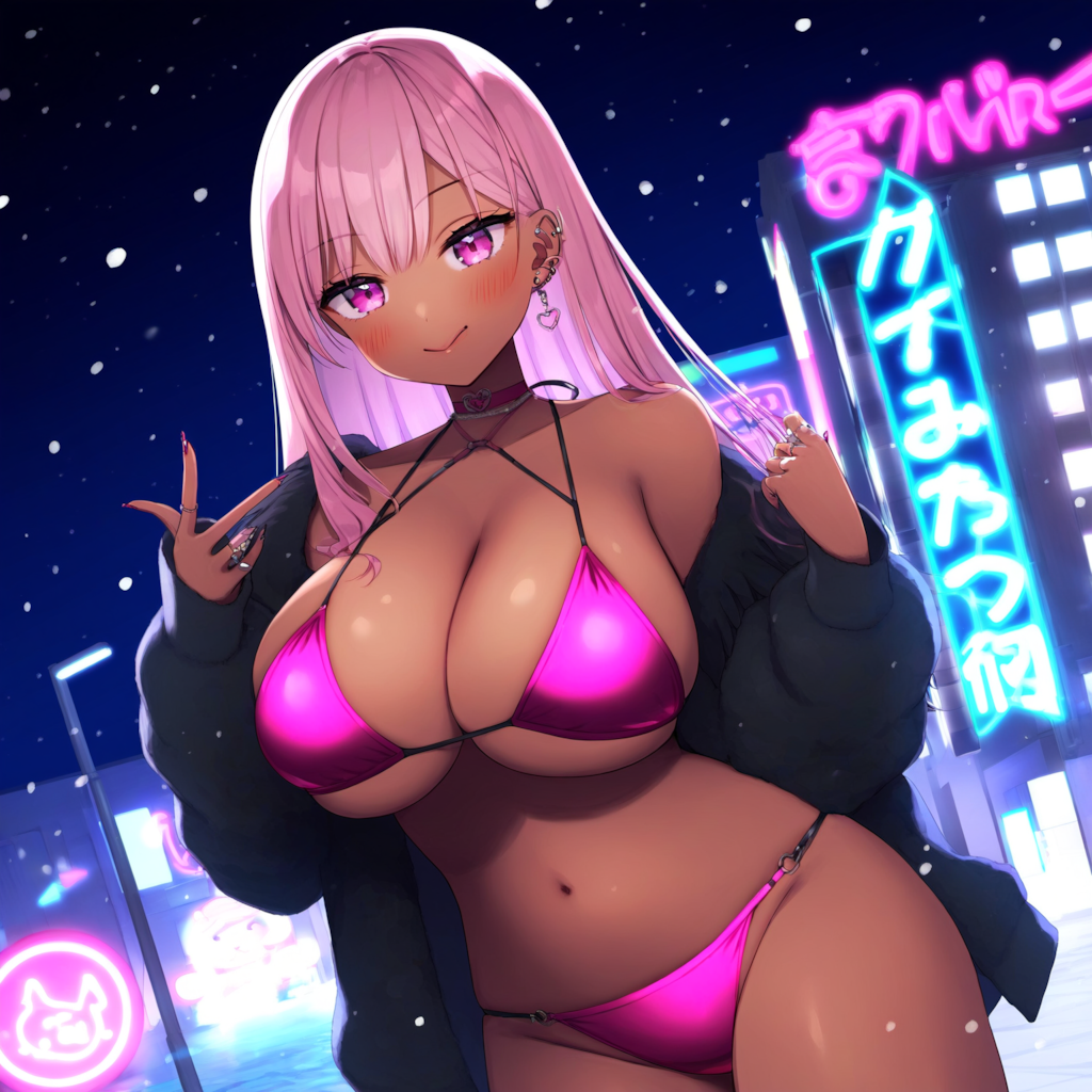ピンギャルちゃん　冬でも水着