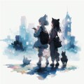 猫と少女 6枚目