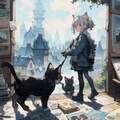 猫と少女 3枚目