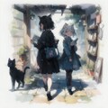 猫と少女 7枚目