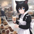 猫耳さん、コーヒーを飲む 4枚目
