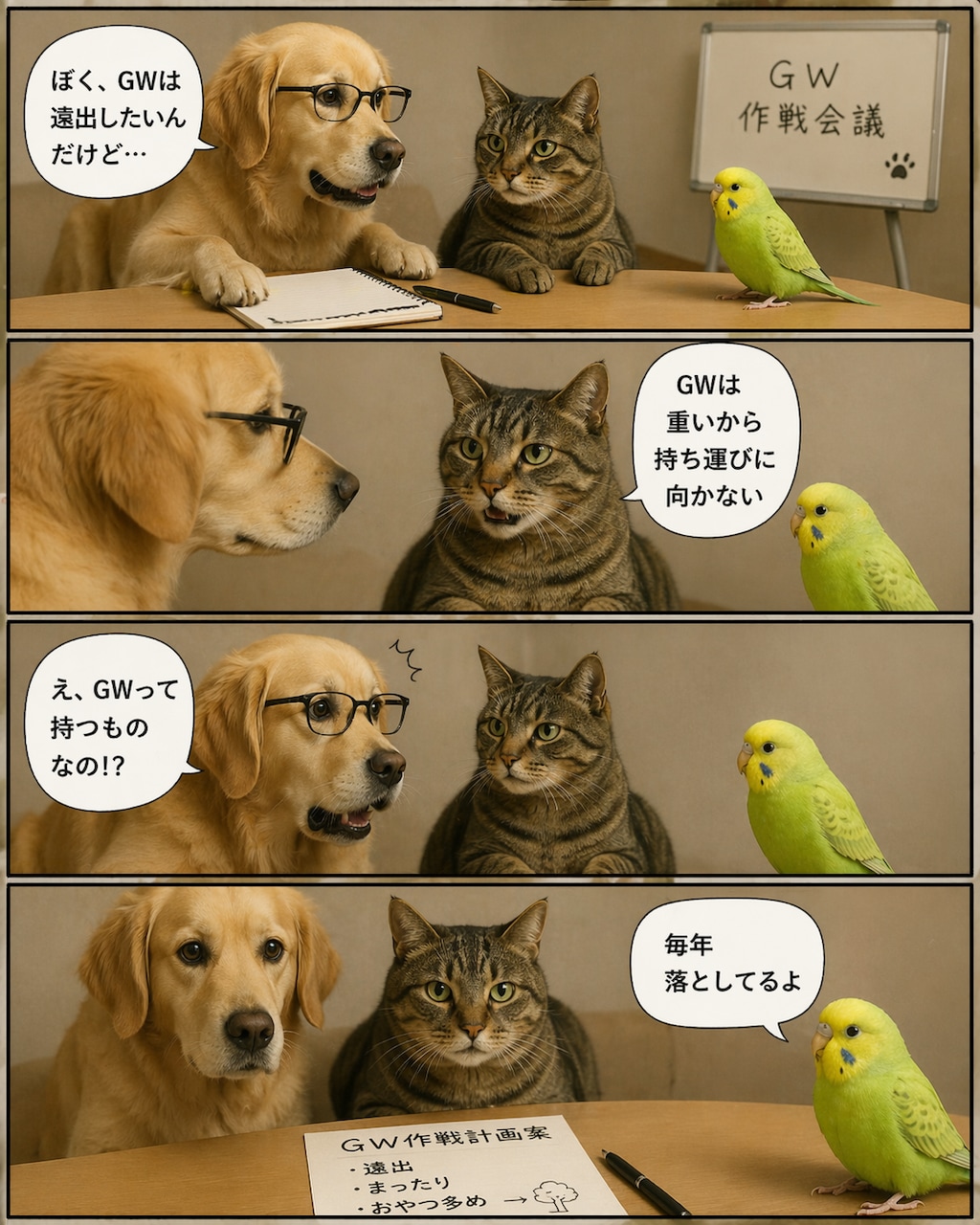 いぬとねこといんこ38