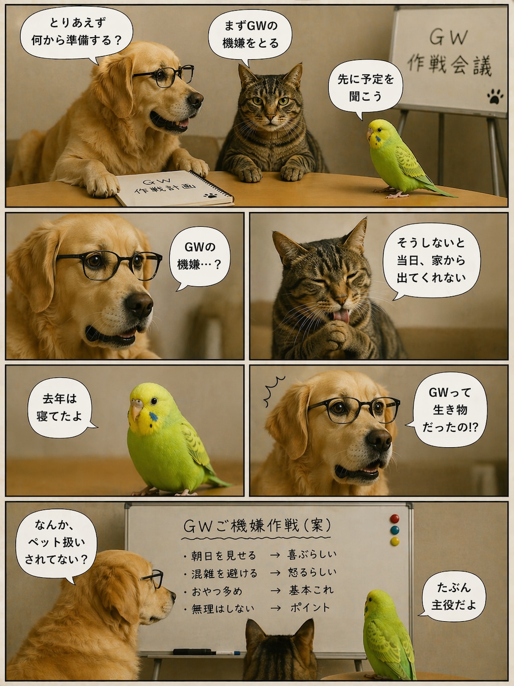 いぬとねこといんこ38