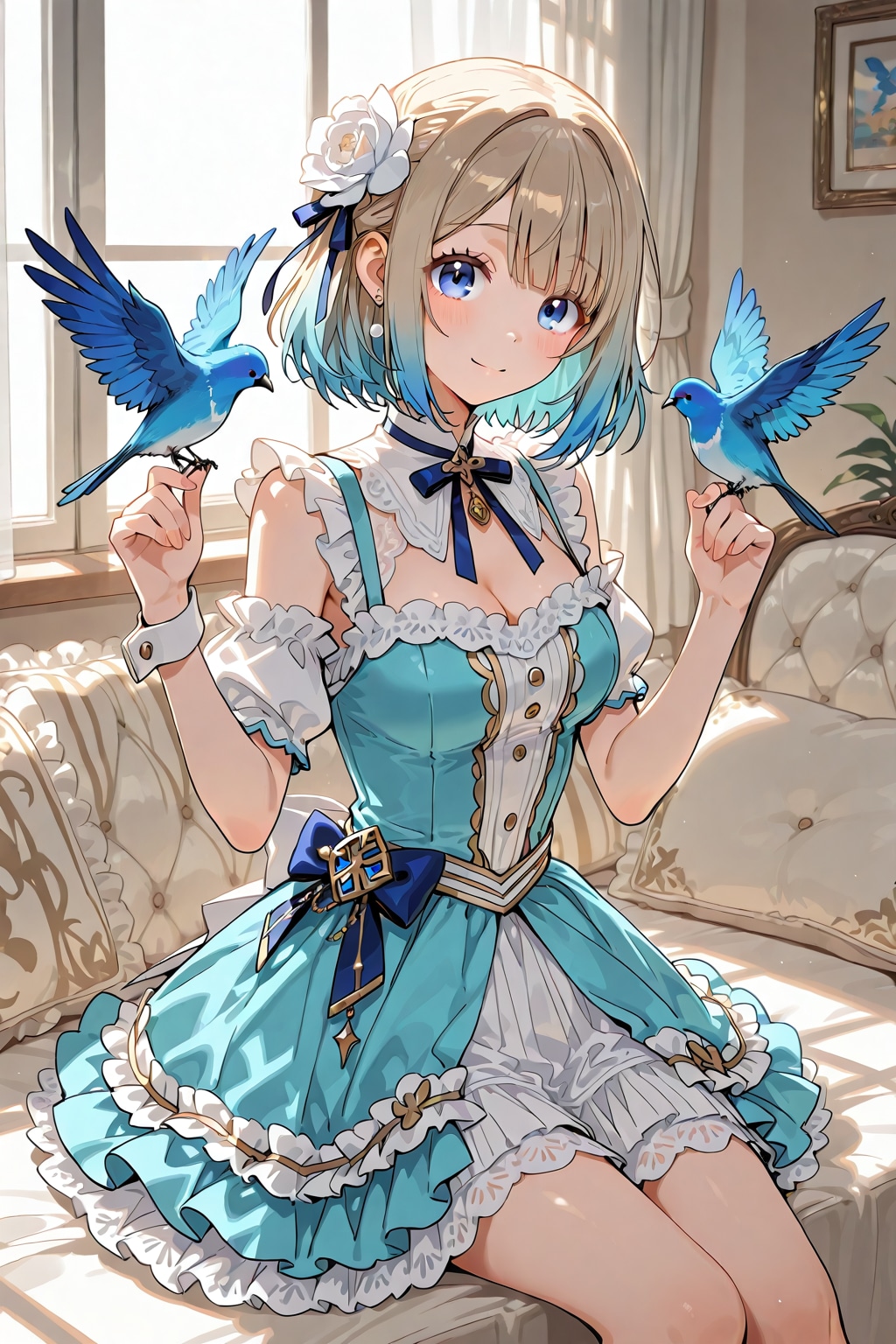 青い鳥使い | の人気AIイラスト・グラビア