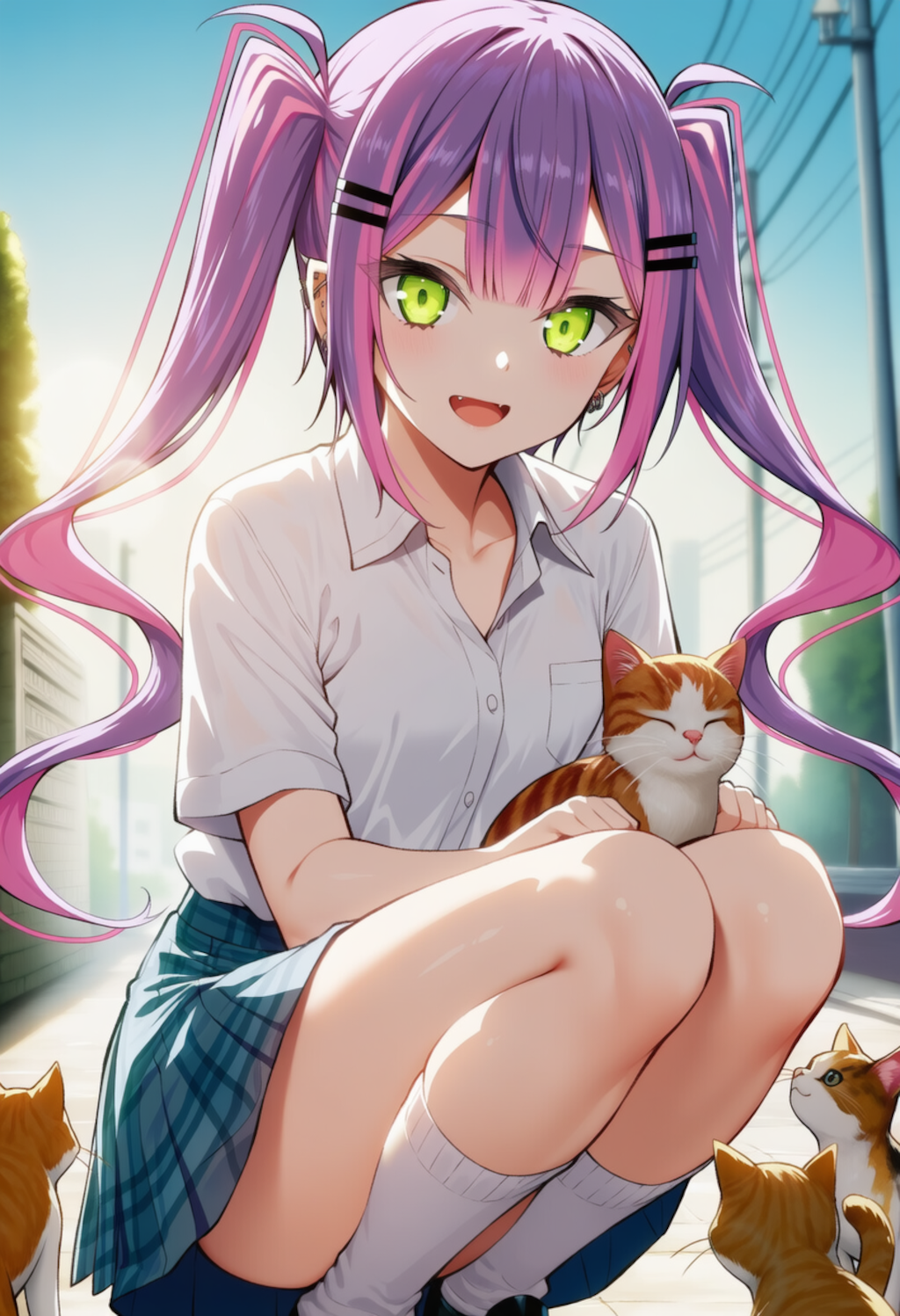 猫ちゃんかわいい♡（常闇トワ）