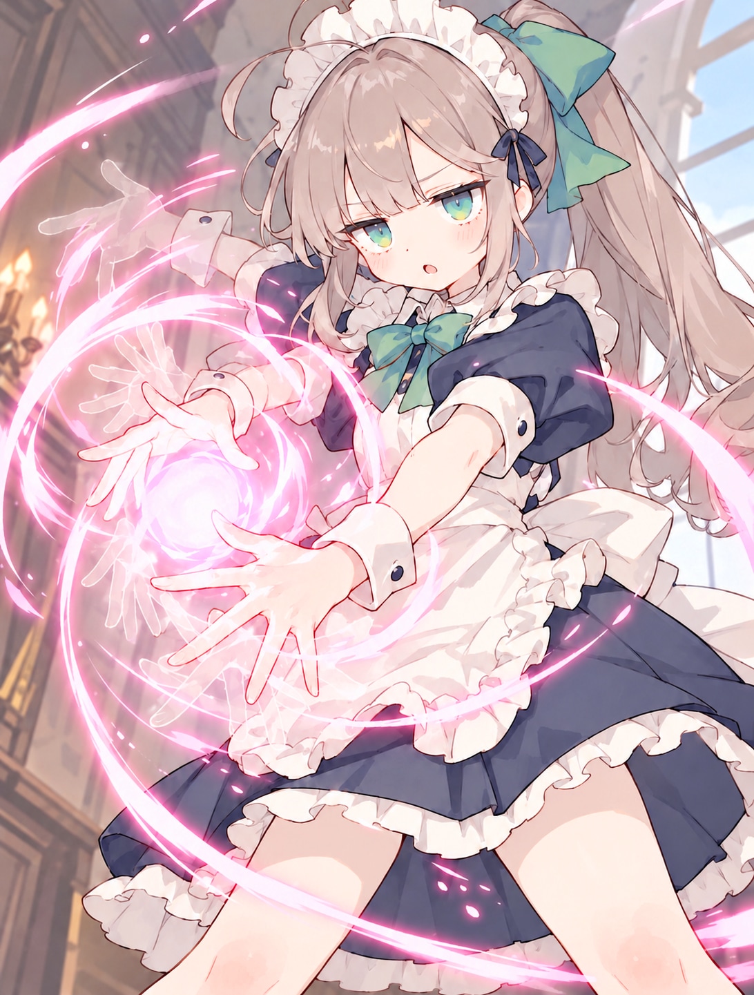 お嬢様とメイド少女 | の人気AIイラスト・グラビア