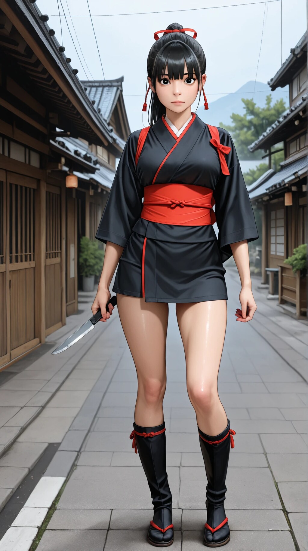 くノ一　AIイラスト　🐲