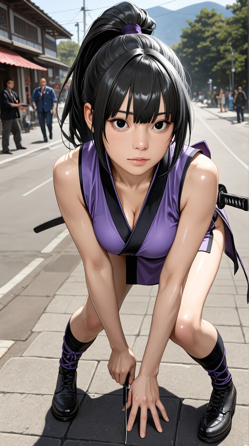 くノ一　AIイラスト　🐲