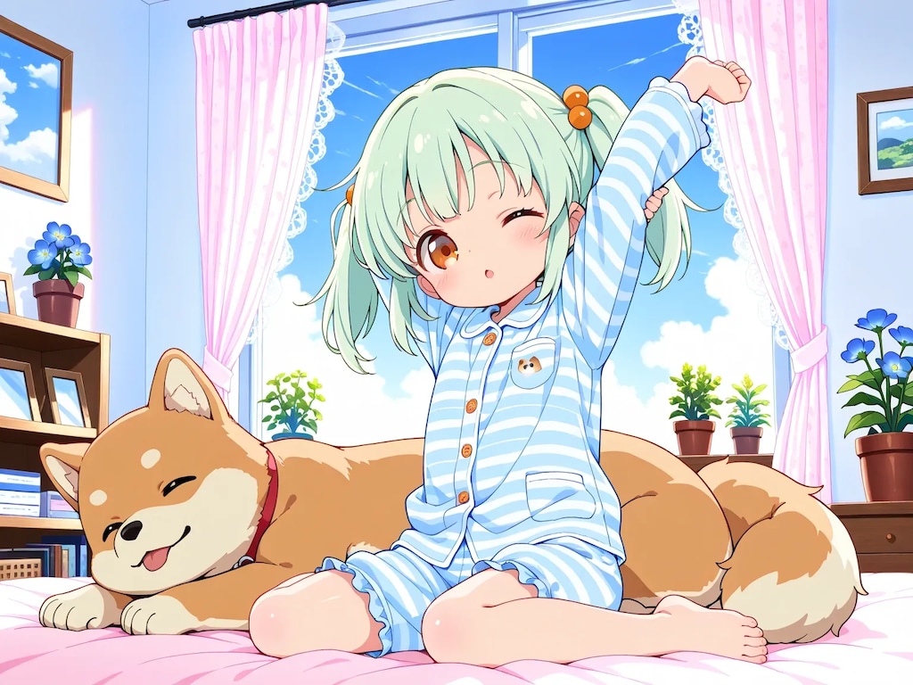 りおちゃんとわんこ