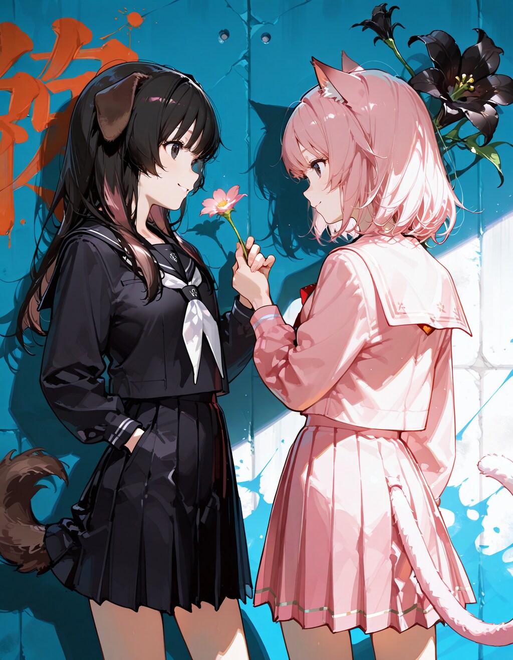 犬猫和平交渉成立🐶😸