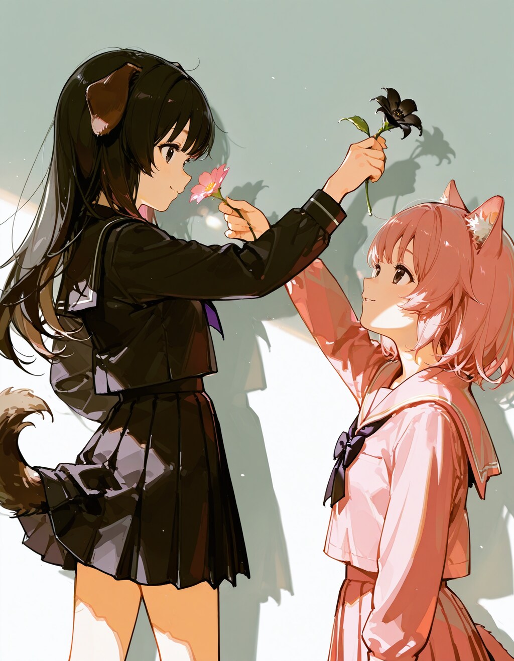 犬猫和平交渉成立🐶😸