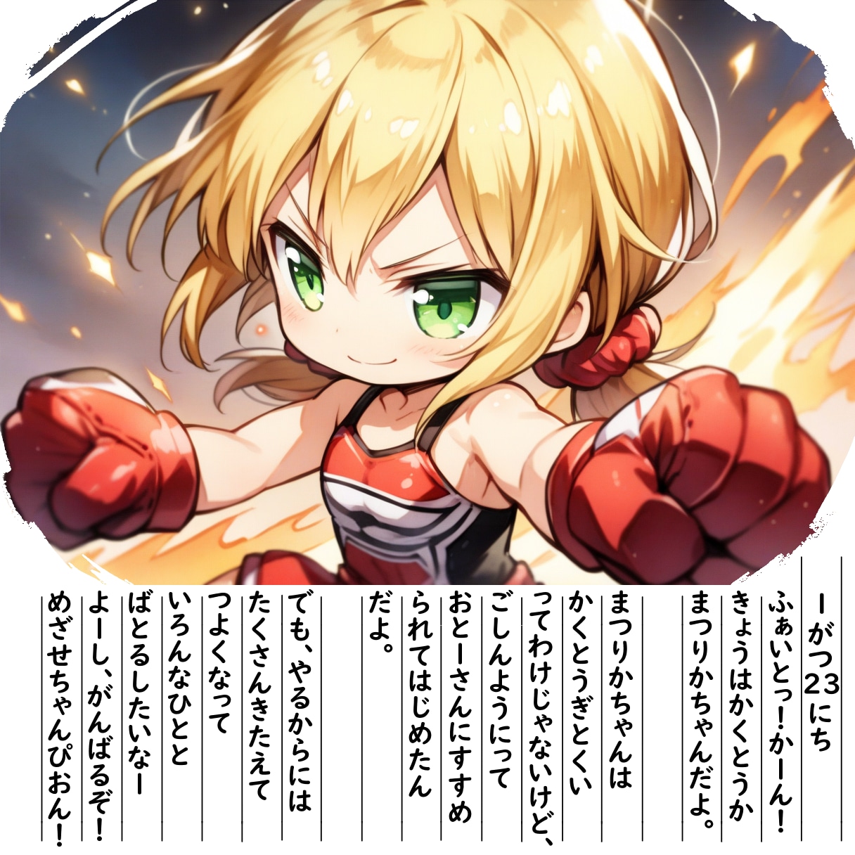 【絵日記】かくとうかまつりかちゃん | の人気AIイラスト・グラビア