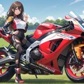 バイクの少女２ 2枚目