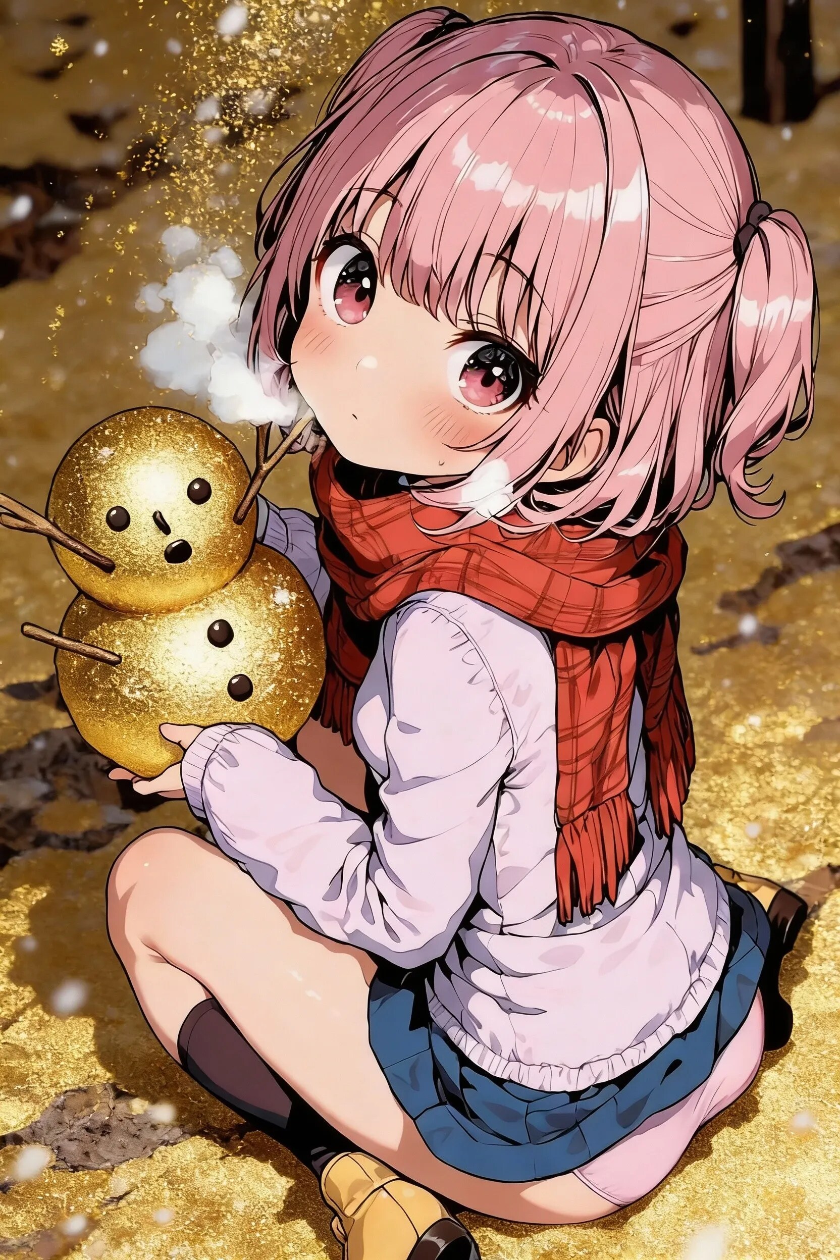 キンタマ雪ダルマ