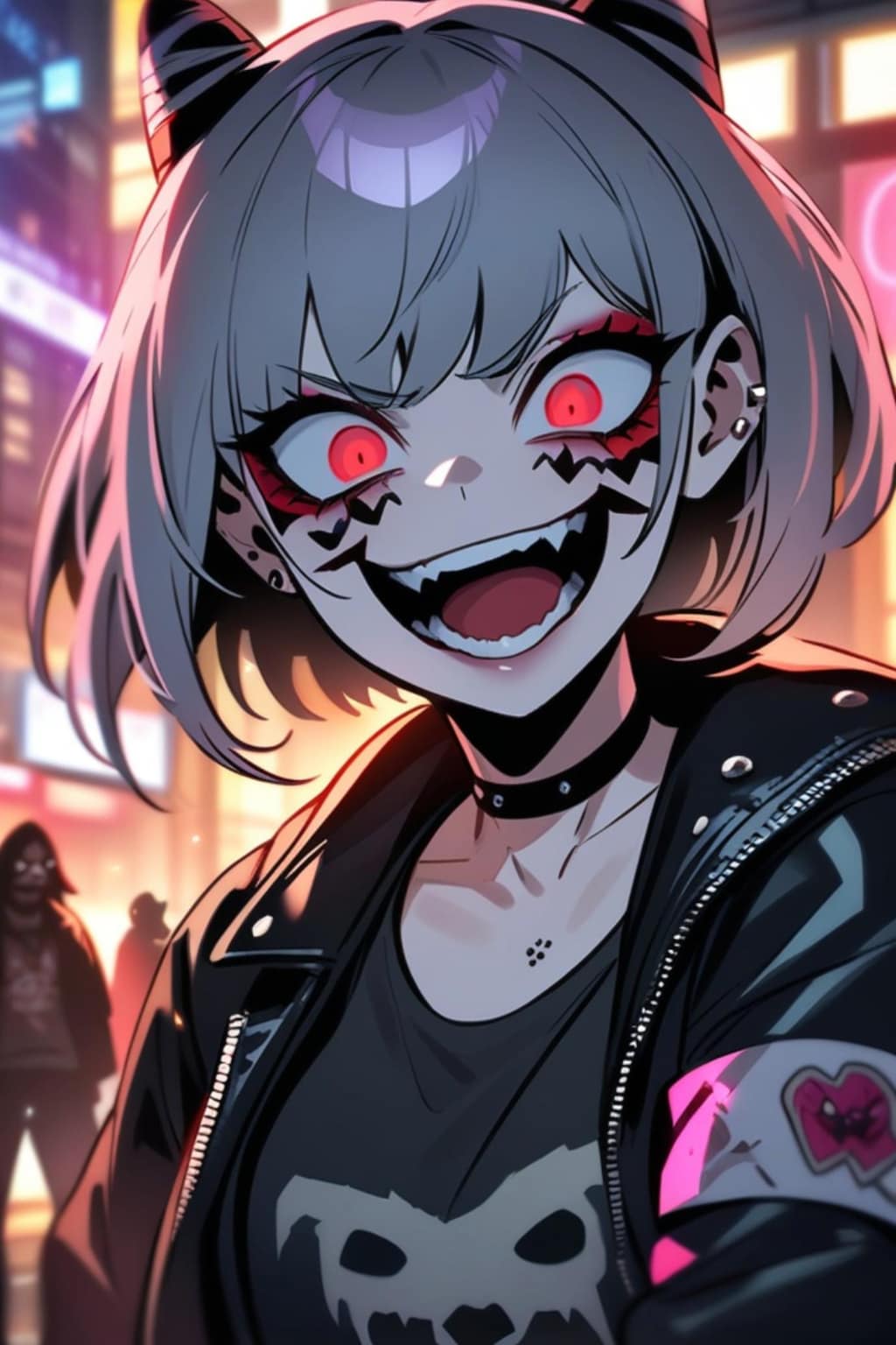 悪人顔の銀髪ちゃん
