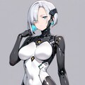 ピッチリしたボディスーツのサイボーグ淑女。《HARPY》 2枚目