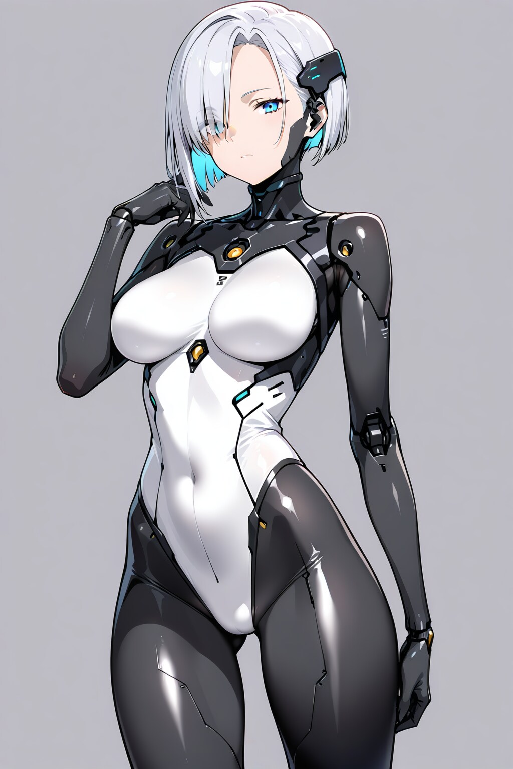 ピッチリしたボディスーツのサイボーグ淑女。《HARPY》